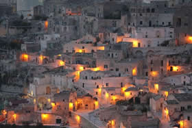 Magic lights at Matera - Credit - APT Basilicata