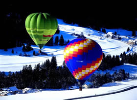 Pusteria Valley - from a hot-air balloon, you can see the most striking side of the mountains - Credit - De Agostini Picture Library