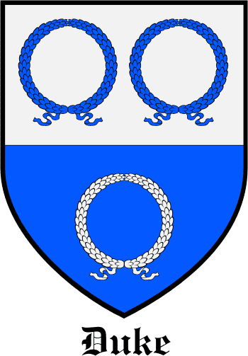 DUKE family crest DUKE family crest