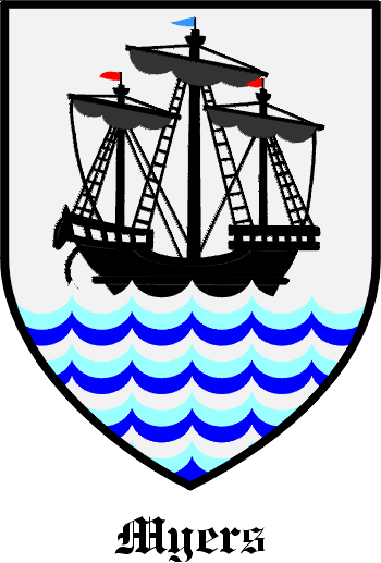 MYERS family crest MYERS family crest