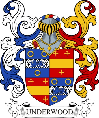 UNDERWOOD family crest UNDERWOOD family crest