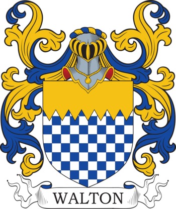 Walton family crest Walton family crest