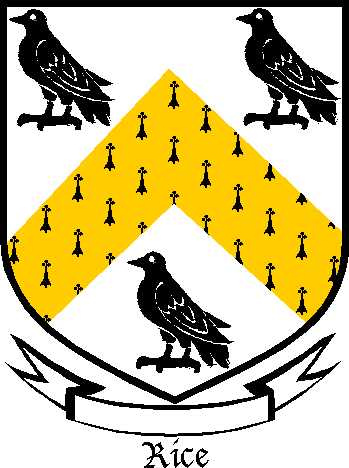 RICE family crest RICE family crest