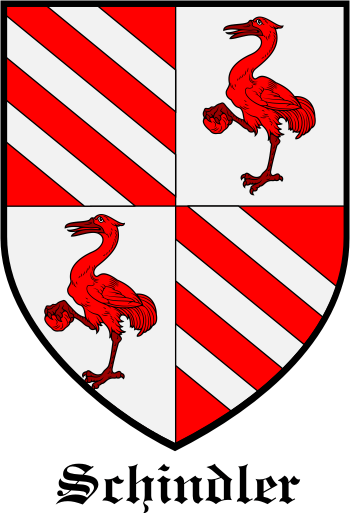 SCHINDLER family crest SCHINDLER family crest