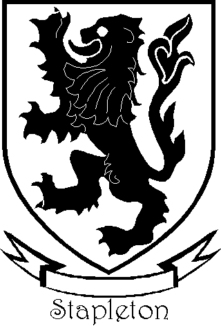 STAPLETON family crest STAPLETON family crest